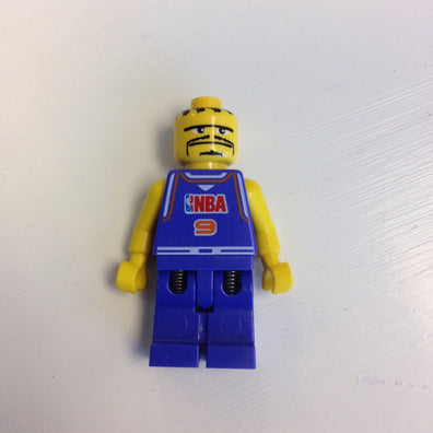 LEGO Minifigure-NBA player, Number 9-Sports / Basketball-NBA042-Creative Brick Builders